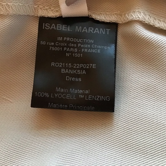 ISABEL MARANT ÉTOILE Banksia Lyocell Wrap Midi Dress In Ecru Size 4 - Picture 8 of 8